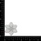 Set of 3, White Snowflake, Iridescent, Christmas, Winter, Embroidered, Iron on Patch